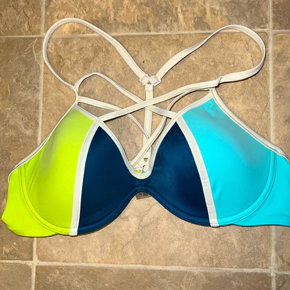 VS PINK Swim: Strappy Front T-Back Bikini Top